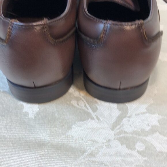NWT Mens 7.5 lace up brown dress shoes - Picture 5 of 9